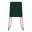 Ver imagem 4 de Kit 4 Cadeiras de Jantar Lille Base Aramado Bronze Veludo Verde - Montanaris Decor