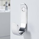 Ver imagem 1 de Cabideiro Kelira Multiuso de Parede em Aluminio Polido para Cozinha Banheiro Lavabo Closet Prata