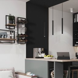 Painel Ripado de Madeira Prime Pvc Modelo Jabuticaba 2,9mx16cm - 3