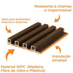 Painel Ripado de Madeira Prime Pvc Modelo Jabuticaba 2,9mx16cm - 4