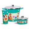 Kit de Pia Cozinha Jogo Lata Lixeira Detergente e Sabão Galo - 2