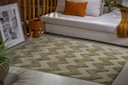 Ver imagem 1 de Tapete Sala Relevo Jazz Trigo 1,50 x 2,00 des 16 Antider.