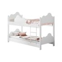 Ver imagem 3 de Beliche Infantil Ayla Serra Clara Montessoriana MDF Branco com Grade de Proteção Divaloto Móveis