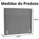 Ver imagem 7 de Cabeceira de Cama Box Estofada 90 Cm Solteiro Linho Stela