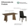 Conjunto Sala de Jantar Tampo de Madeira 6 Cadeiras Rustic/oxford Leon Madesa - 4