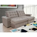 Ver imagem 3 de Sofá 4 Lugares Coliseu 2.60m Retrátil e Reclinável Super Pillow - Avelã