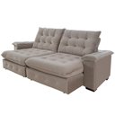 Ver imagem 1 de Sofá 4 Lugares Coliseu 2.60m Retrátil e Reclinável Super Pillow - Avelã