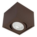 Ver imagem 1 de Plafon Spot Sobrepor Quad Box Marrom Orluce + Led Par30 BQ St2758