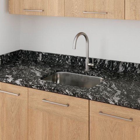 Pia Cozinha Indiano 120cm Funda Cuba Inox Acabamento Duplo:indiano