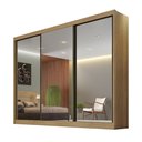 Ver imagem 2 de Guarda Roupa Casal 3 Portas e 8 Gavetas Com 3 Portas Espelhadas Diamond Novo Horizonte Cumaru