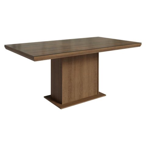 Mesa de Jantar 52755Z2MOVI 6 Lugares Retangular Vidro Rustic Madesa 160cm