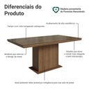 Ver imagem 7 de Mesa de Jantar 52755Z2MOVI 6 Lugares Retangular Vidro Rustic Madesa 160cm