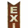 Placa Decorativa Metal Vintage Retro Seta Exit Saida Bar - 1
