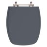Tampa de Vaso Sanitário Valentina Cinza Escuro para Louça Santamarina - 1