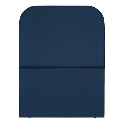 Cabeceira Dunna Organica Solteiro - Suede:Suede Azul Marinho