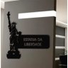 Quadro Adorno Placa Estatua da Liberdade em Mdf Vazado para Dec - 1
