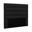 Ver imagem 1 de Cabeceira Casal Vera 140cm para Cama Box Madeira Suede Preto Loja Sheep