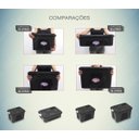 Ver imagem 5 de Caixa Organizadora Multiuso Plástica 20 Litros Kit 3 Peças:preto