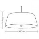 Ver imagem 4 de Pendente Taschibra TD 825 3XE27 17 cm x 46 cm x 46 cm