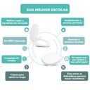 Ver imagem 4 de Tampa Vaso Sanitário Madeira Laqueada Massima Branco para Bacia Incepa