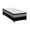 Ver imagem 1 de Cama Box Solteiro: Colchão Molas Ensacadas Orthoflex MasterPocket Titan + Base CRC Suede Black(