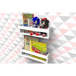 Prateleiras para Livros Infantis Montessoriana 40cm 4 Peças - 3