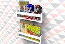 Ver imagem 3 de Prateleiras para Livros Infantis Montessoriana 40cm 4 Peças