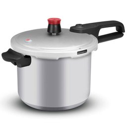 Panela de Pressão 4,5 L Rochedo com Fechamento Externo Alumínio Antiaderente Clássico e Tampa Polida - 1 Panela de Pressão 4,5 L Rochedo com Fechamento Externo Alumínio Antiaderente Clássico e Tampa Polida - 1