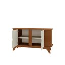 Ver imagem 5 de Buffet 2 Portas para Sala e Cozinha Tivoli 140 Cm - Mel C/ Off White