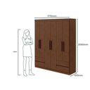 Ver imagem 3 de Guarda Roupa Lopas 06 Portas Zeus 2021