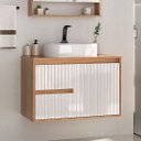 Ver imagem 1 de Gabinete para Banheiro Clarice 78 Cm com Tampo - Fabribam
