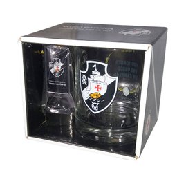 Caneca Oficial de vidro Vasco da Gama com Chaveiro Abridor - 2