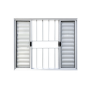 Ver imagem 4 de Veneziana 6 Folhas Aluminio Branco com Grade 1,20x2,00 Linha 18 Modular