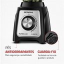 Ver imagem 6 de Liquidificador Mondial Turbo Glass Preto L-1400-GI - 220V