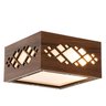 Luminária Decorativa Madeira Plafon Pipa 20cm:Pau Ferro - 5