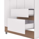 Ver imagem 6 de Guarda Roupa 4 Portas Espelho 102 Cm 10090 Branco Camarim Vlr