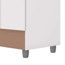 Ver imagem 7 de Guarda Roupa 4 Portas Espelho 102 Cm 10090 Branco Camarim Vlr