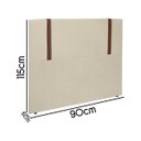 Ver imagem 5 de Cabeceira Pietro 90cm para Cama Box Solteiro Bouclê - Sofa Store:bouclê Bege