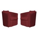 Ver imagem 2 de Kit 2 Poltronas Decorativa Alana Veludo Vermelho - Londrilar