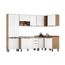 Ver imagem 4 de Cozinha Completa Firenze 7 Peças (3 Aéreos + 3 Balcões + 1 Paneleiro) Avena/Menta - Demóbile