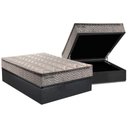 Ver imagem 1 de Cama Box Baú Casal: Colchão Molas Master Enadas Esplêndido Bordô + Base Gray(138x188)