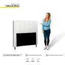 Ver imagem 3 de Cabeceira Cama Box Casal King Luna 193cm Corano Branco