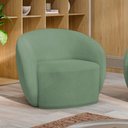 Ver imagem 2 de Poltrona para Sala de Estar Orgânica Kit com 2 Garbin K04 Bouclê Verde - Mpozenato