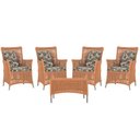 Ver imagem 1 de 4 Poltronas e 1 Mesa Igapó em Alumínio Pintura Fendi Corda Náutica Estofado 6