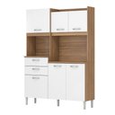 Ver imagem 3 de Cozinha Compacta 06 Portas 02 Gavetas Harmonia Amêndola Branco Demóbile