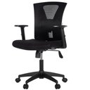 Ver imagem 1 de Cadeira Escritório Giratória Nr-17 Diretor Blm0283 Blume Tela Mesh Preta Base Rodizio Nylon Preto