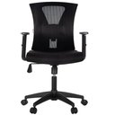 Ver imagem 6 de Cadeira Escritório Giratória Nr-17 Diretor Blm0283 Blume Tela Mesh Preta Base Rodizio Nylon Preto