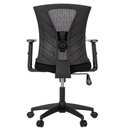 Ver imagem 4 de Cadeira Escritório Giratória Nr-17 Diretor Blm0283 Blume Tela Mesh Preta Base Rodizio Nylon Preto