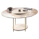 Ver imagem 3 de Conjunto de Mesas de Centro Sky com Tampo de Vidro e em Mdf Off White - Hb Móveis Off White