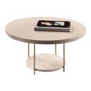 Ver imagem 5 de Conjunto de Mesas de Centro Sky com Tampo de Vidro e em Mdf Off White - Hb Móveis Off White